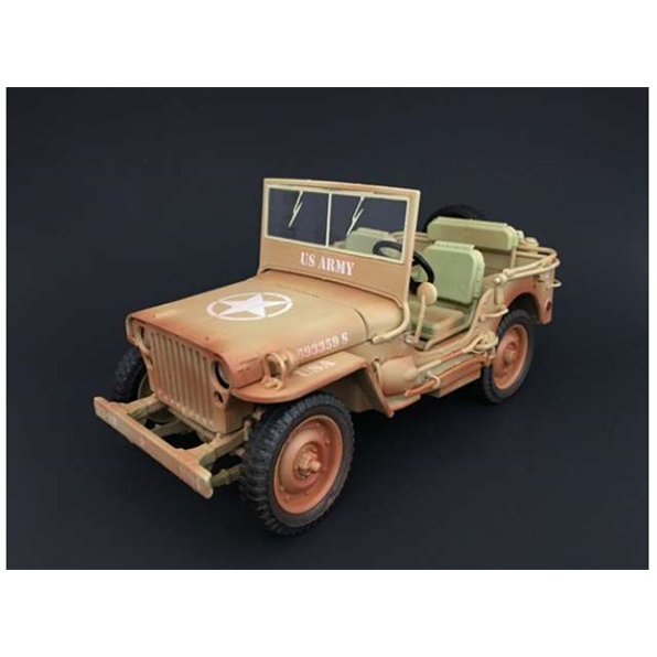 Jeep Willys 'Casablanca' Dessert Sand 1943 Dirty Version Limited Edition 360 pcs