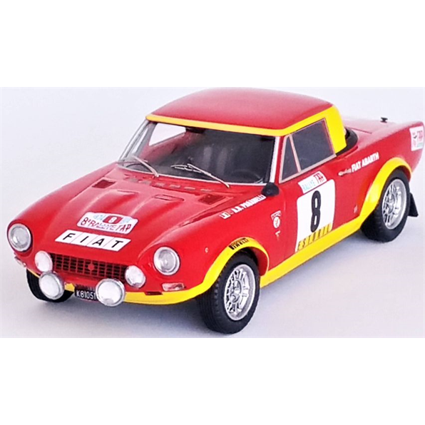 Fiat 124 Abarth Rallye 2nd Tap Rally 1974 #8 Alcide Paganelli/Ninni Russo