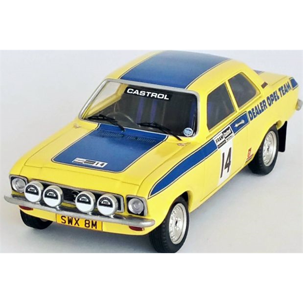 Opel Ascona 20th Welsh Rally 1974 Russell Brookes/Richard Hudson-Evans