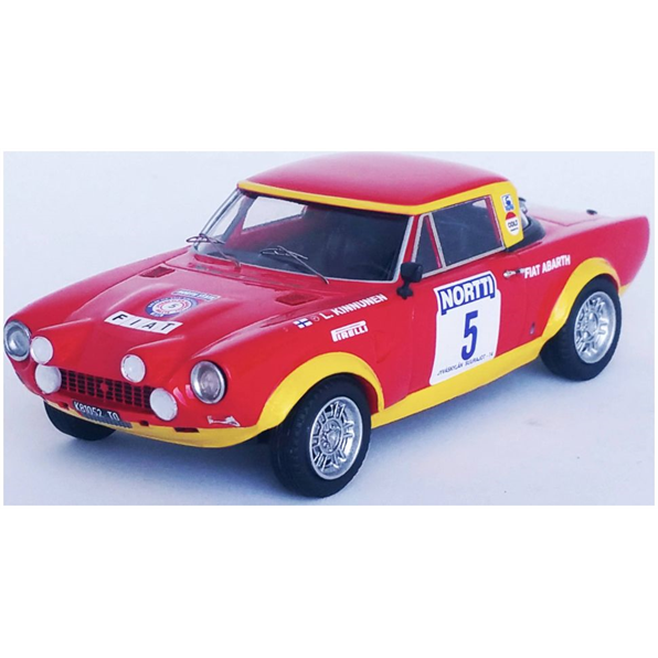 Fiat 124 Abarth Rallye 6th 1000 Lakes Rally 1974 #5 Leo Kinnunen/Atso Aho