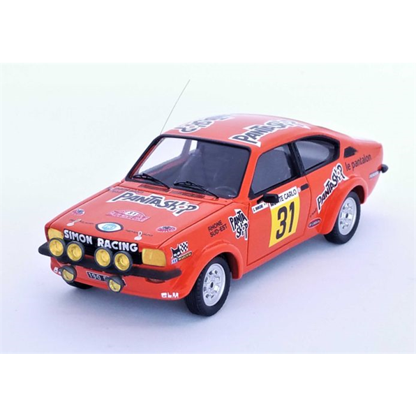 Opel Kadett GT/E 13th Monte Carlo 1978 Christian Dorche/Jean-Bernard Vieu