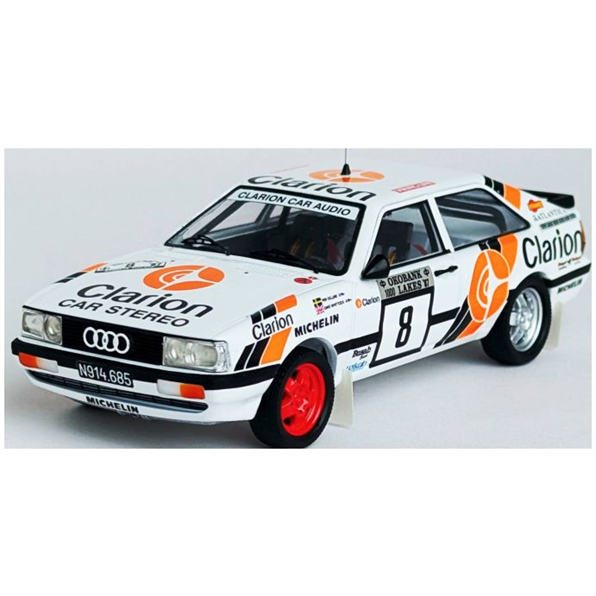 Audi Coupe Quattro 4th 1000 Lakes Rally 1987 Per Eklund/Dave Whittock