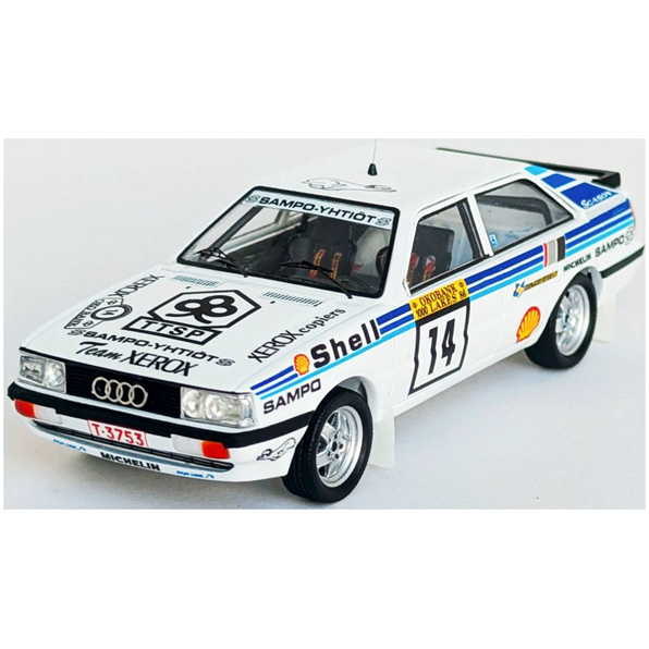 Audi Coupe Quattro 9th 1000 Lakes Rally 1986 Lasse Lampi/Pentti Kuukkala