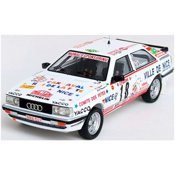 Audi Coupe Quattro 11th Monte Carlo Rally 1987 'Tchine'/Gilles Thimonier