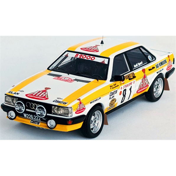 Audi 80 Quattro 17th 2nd Class Monte Carlo Rally 1986 Stohl/Seisenbacher