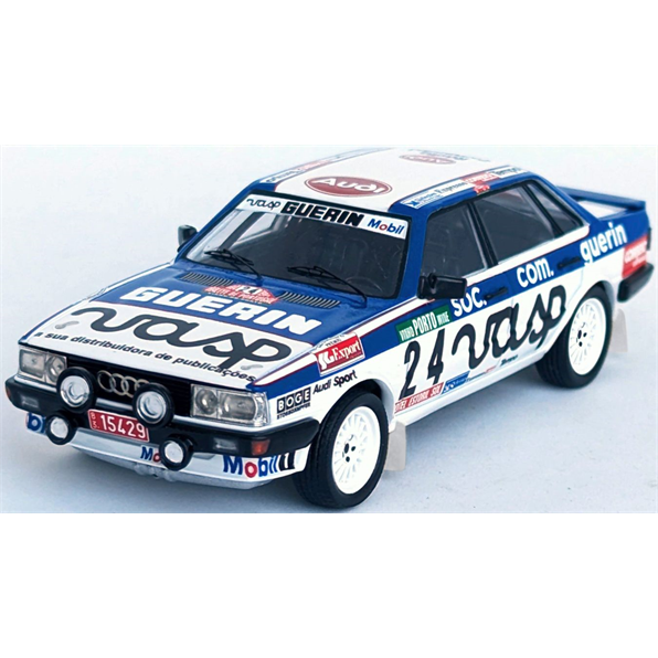 Audi 80 Quattro 13th 1st Rally of Portugal 1984 Manuel Mello Breyner/Miguel Villar