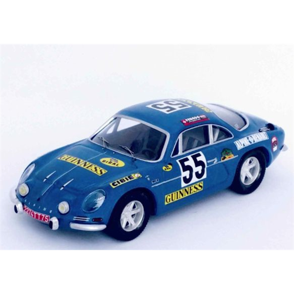 Alpine Renault A110 1000 km Spa 1970 (1st in Class): J-M Jacquemin/B. Palayer