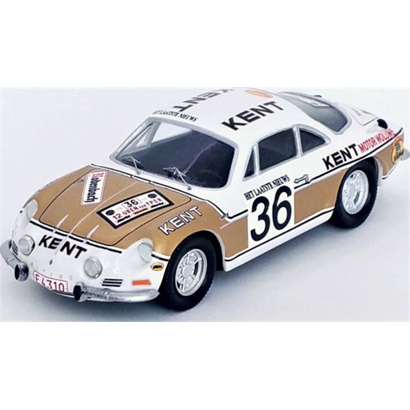 Alpine Renault A110 Ypres Rally 1972 Freddy Vandecaveye/Willy Plas