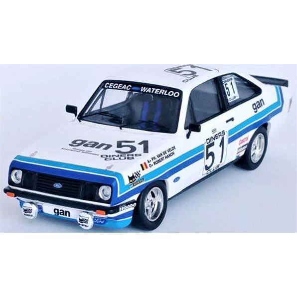 Ford Escort Mk2 RS2000 12th 24H Spa 1981 Philippe Van De Velde/Robert Hanon