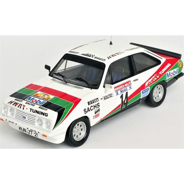 Ford Escort Mk2 RS 2000 Rallye Hunsruck 1984 Michael Werner/Feltz