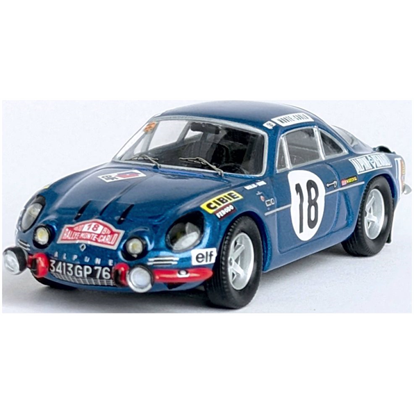 Alpine Renault A110 3rd Monte Carlo Rally 1970 #18 Jean Pierre Nicolas/Claude Roure