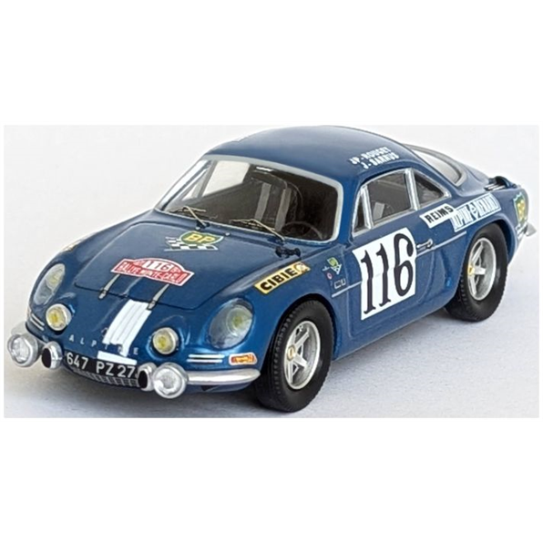 Alpine Renault A110 Monte Carlo Rally 1971 Jean-Pierre Rouget/Jean Sarrus