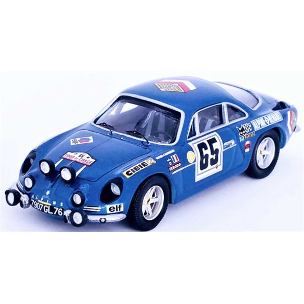 Alpine Renault A110 2nd Tour de Corse 1969 Pierre Orsini / Jean-Baptiste Canonic