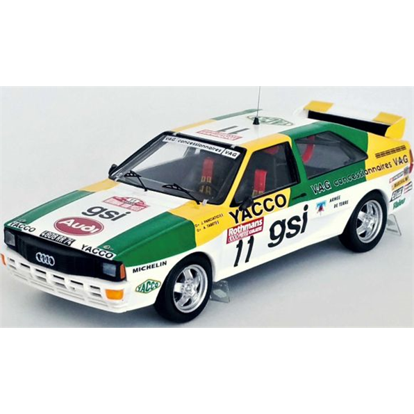 Audi Quattro 5th Rallye 1000 Pistes 1983 Jacques Panciatici/Andree Tabet