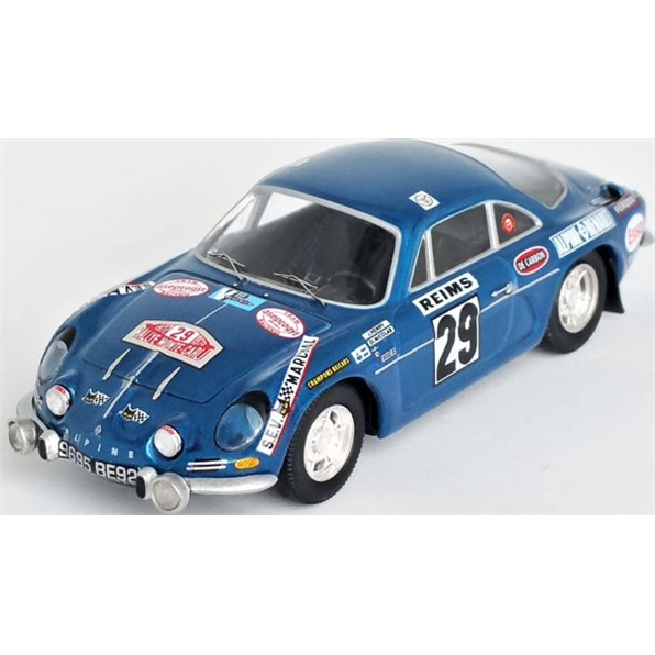 Alpine Renault A110 11th Monte Carlo Rally 1972 Jacques Henry/Gerard di Nicola