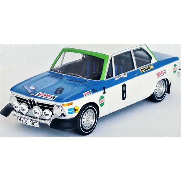 BMW 2002 ti #8 5th Acropolis Rally 1972 Tony Fall/Mike Wood