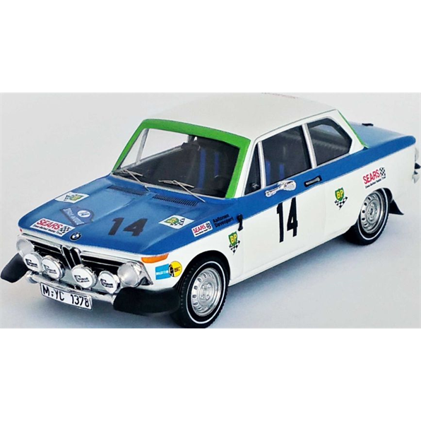 BMW 2002 ti #14 Acropolis Rally 1972 Rauno Aaltonen/John Davenport
