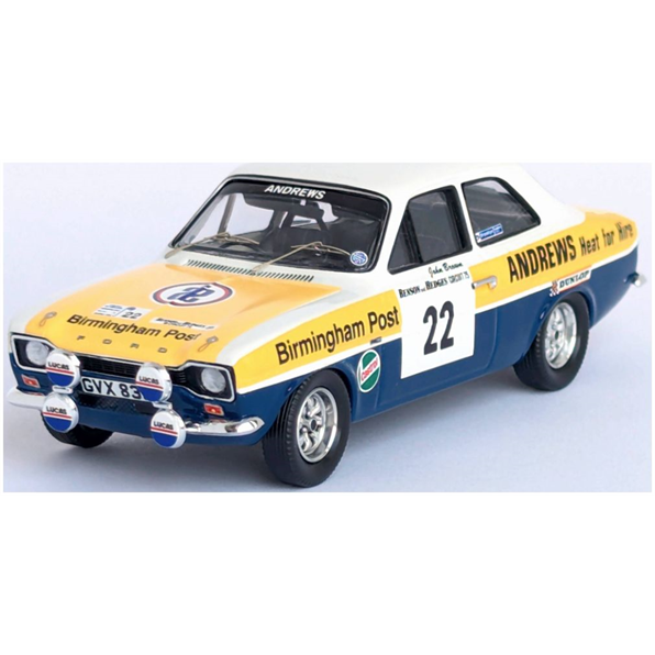 Ford Escort Mk1 RS2000 5th (1st Group 1) Circ. of Ireland 1975 R.Brookes/J.Brown