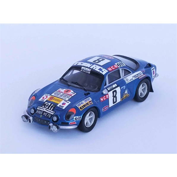 Alpine Renault A110 3rd Rallye du Maroc 1974 Le Tahitien Geoffroy de Warren