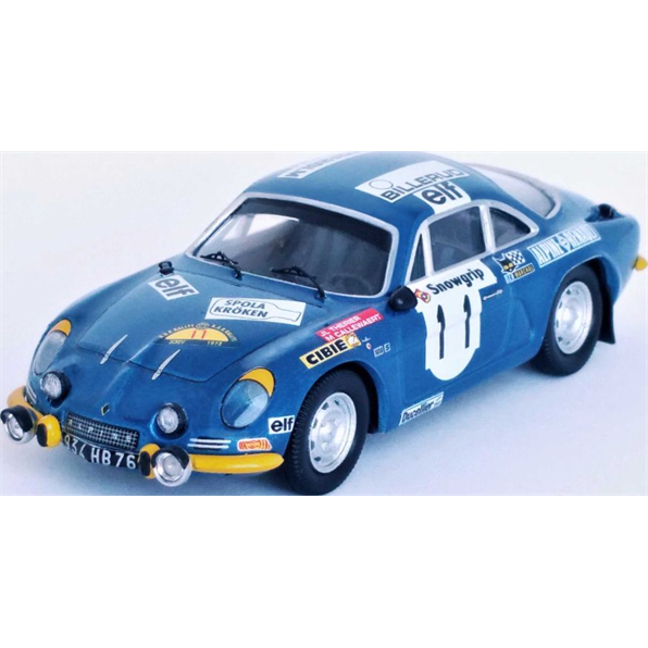 Alpine Renault A110 3rd Swedish Rally 1973 Therier/Callewaert
