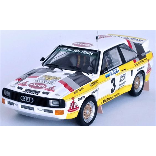 Audi Sport Quattro 4th Swedish Rally 1985 #3 Hannu Mikkola/Arne Hertz