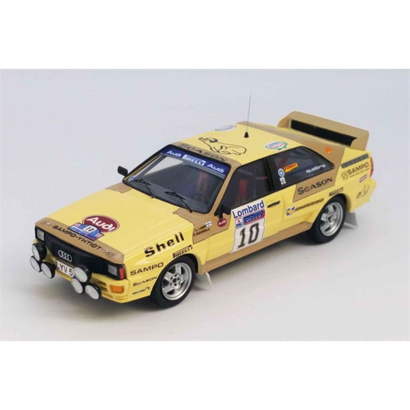 Audi Quattro 4th RAC Rally 1983 Lasse Lampi/Pentti Kuukkala