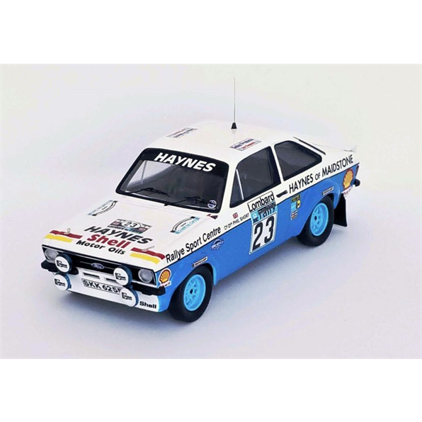 Ford Escort Mk2 7th RAC Rally 1978 John Taylor/Phil Short