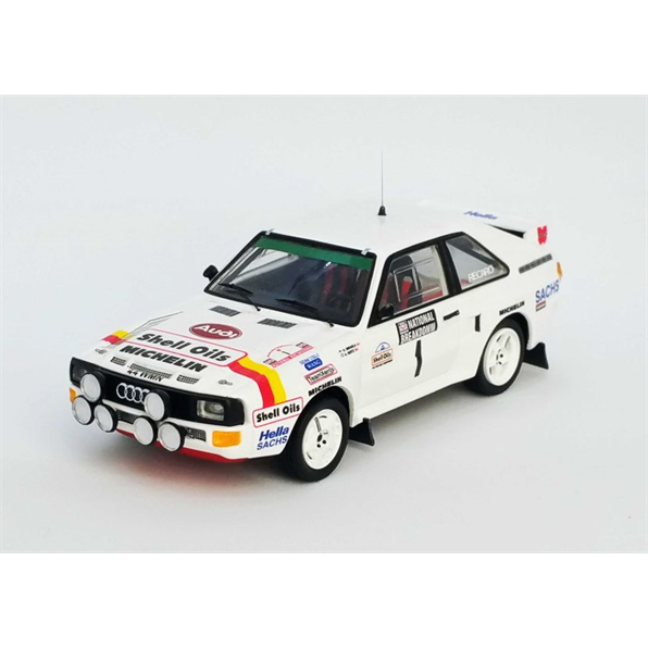 Audi Sport Quattro 1st National Breakdown Rally 1986 Hannu Mikkola/Arne Hertz