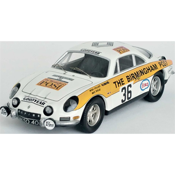 Alpine Renault A110 RAC Rally 1971 Nigel Hollier/Mike Broad