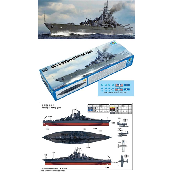 USS California BB-44 1945