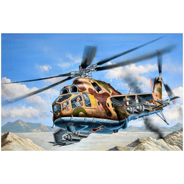 Soviet Air Force Mi-24A Hind-B Helicopter Gunship