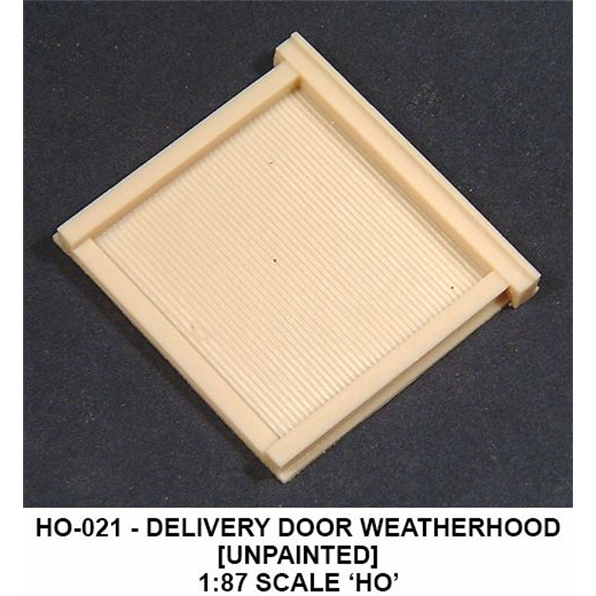 Delivery Door weather hood 1