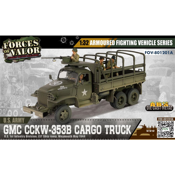 GMC CCKW-353B US Army Cargo Truck US 1st Infantry LST Ship Ramp Weymouth 1944