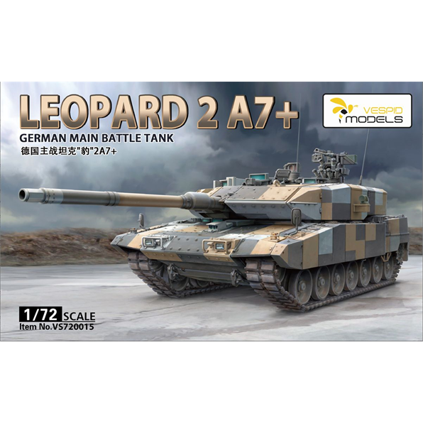 German Main Battle Tank Leopard 2 A7 + Metal Barrel + Metal Tow Cable