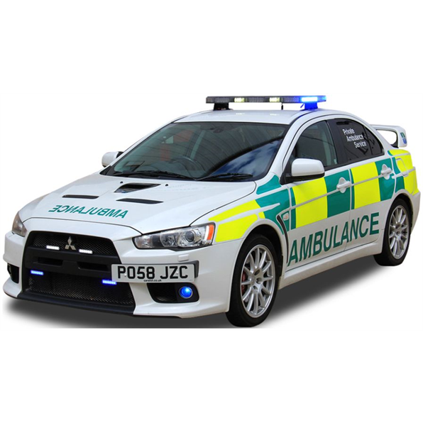 Mitsubishi Lancer Evolution X UK Private Ambulance Service