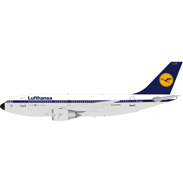 Airbus A310-203 Lufthansa D-AICB with Stand