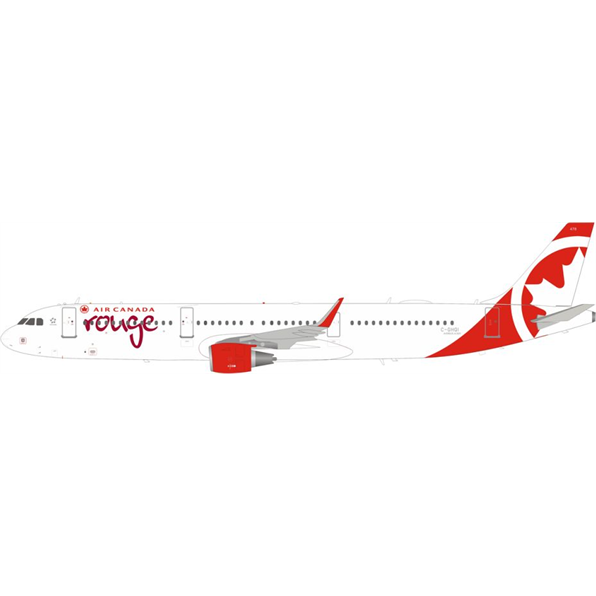 Airbus A321-211 Air Canada Rouge C-GHQI with Stand