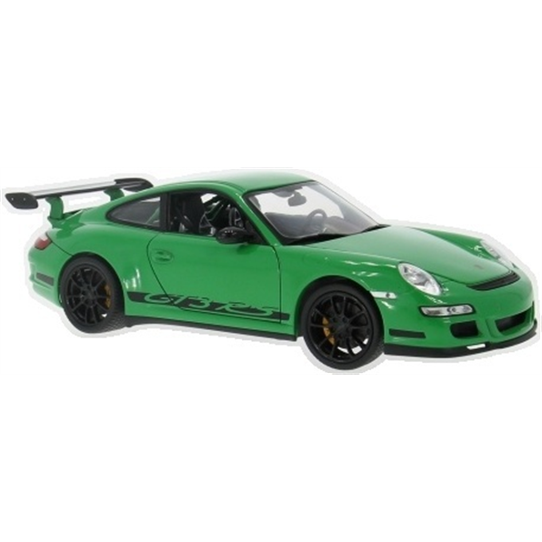Porsche 911 (997) GT3 RS Coupe - Green (Black Wheels) (1:18)
