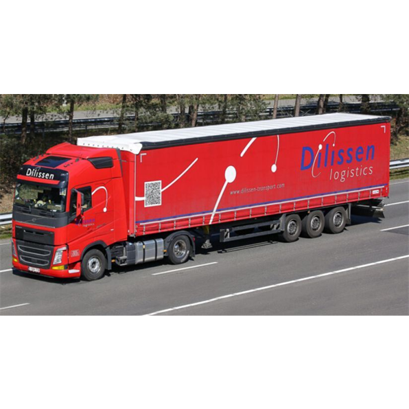 Volvo FH4 Globetrotter 4X2 Curtainside Trailer 3 Axle 'Dilissen Logistics'