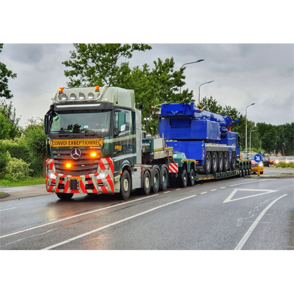 Mercedes Benz Actros MP4 SLT Giga Space 8X4 Lowloader 4 Axle + Dolly 2 Axle 'Bolk'