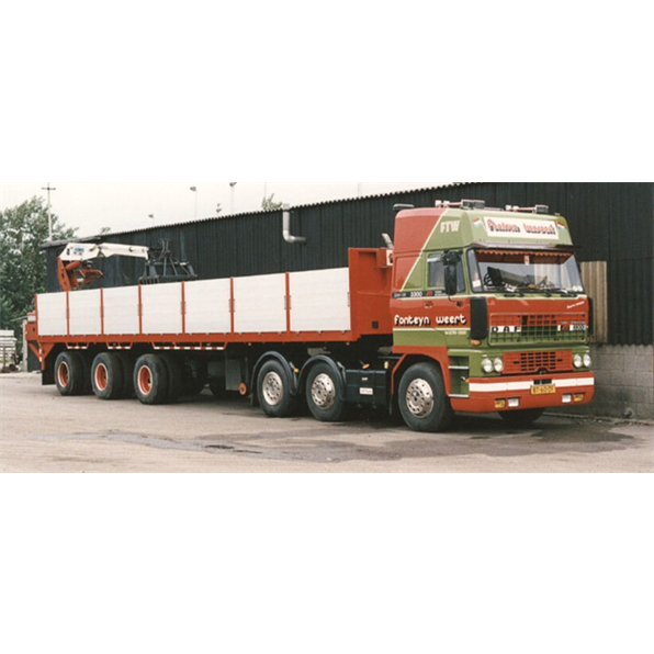 DAF 3300 Space Cab 6X2 Twinsteer Brick Trailer 3 Axle 'Fonteijn Weert'