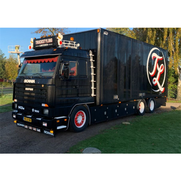 Scania 3 Series Streamline 6x2 Riged Truck Drawbar Box Trailer Truckstyling Lunteren