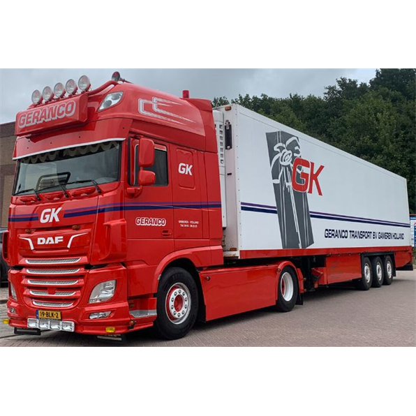 DAF XF Super Space Cab MY2017 4x2 Reefer Trailer 'Geranco Transport'
