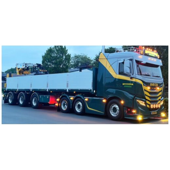 Iveco S-WAY As Low 6x2 Twin Steer Brick Trailer 3 Axle Bronsema Stroobos