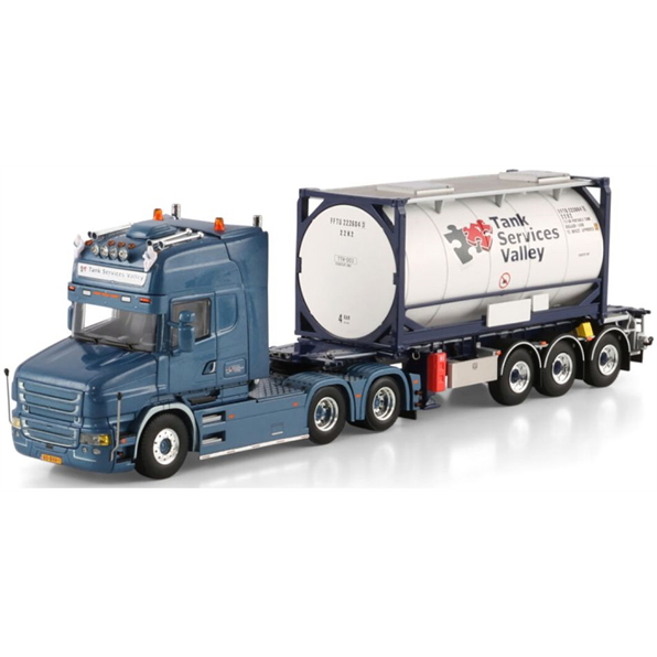 Scania T6 Torpedo Topline 6x2 Tag Axle 30ft Container Trailer + 20ft Container