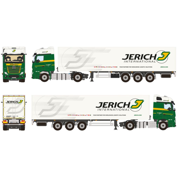 Mercedes Benz Actros MP5 Big Space 4x2 Box Trailer 3 Axle Jerich