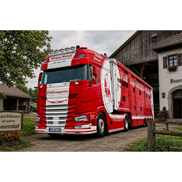 DAF XG+ 4x2 LiveStock Trailer 3 Axle Thomas Werner