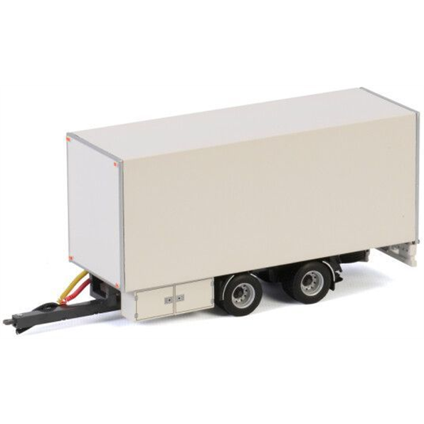 Centre Axled Drawbar Box Trailer 2 Axle White Line'