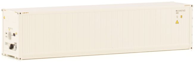 Reefer Container 40ft White Line - John Ayrey Die Casts