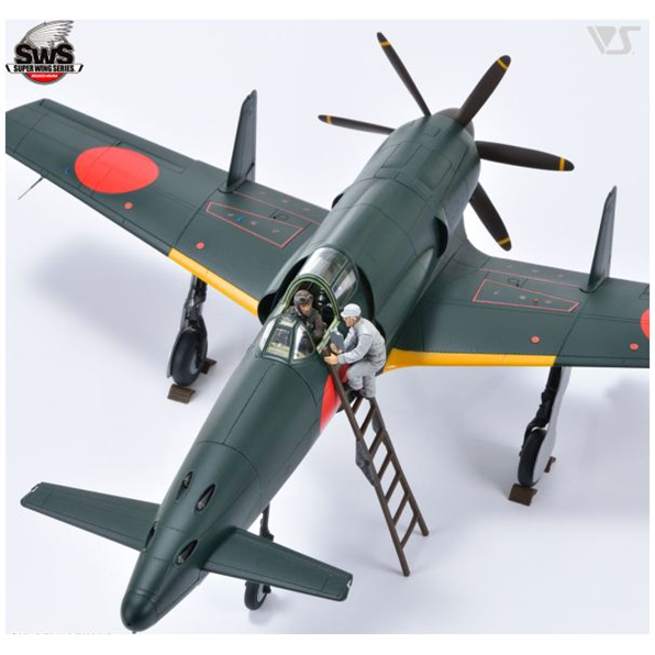 Shinden Sortie Preparation Set Pilot x 1 Ground Crew x 1/Ladder x 1/Chock x 4